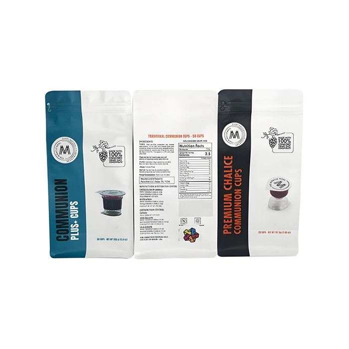 Customized compostable coffee pouches